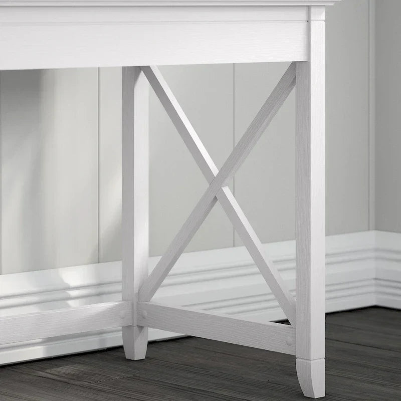 Bush Furniture Key West 60-Inch L-Shaped Desk with Rolling File Cabinet - image 26