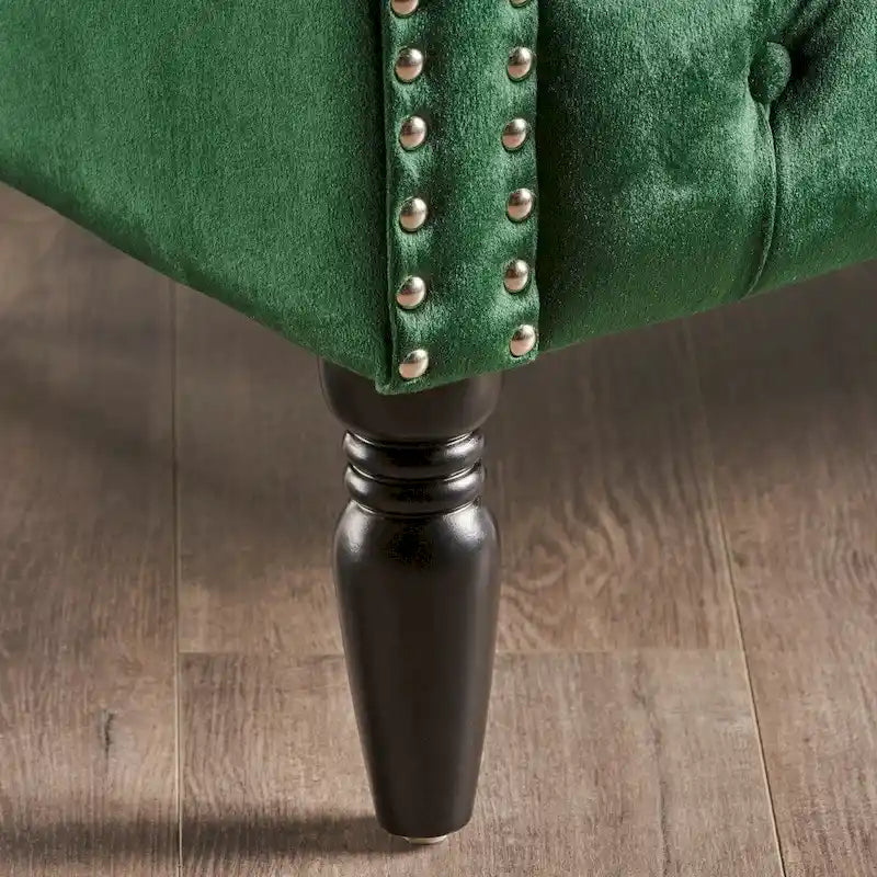 Milani Velvet Tufted Scroll Arm Loveseat by Christopher Knight Home - image 18