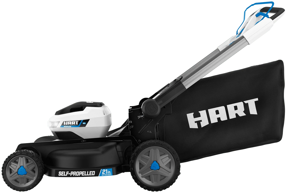 HART 40-Volt 21-inch Supercharge 3-in-1 Self-Propelled Mower Kit, (2) 6.0Ah Lithium-Ion Batteries - image 6