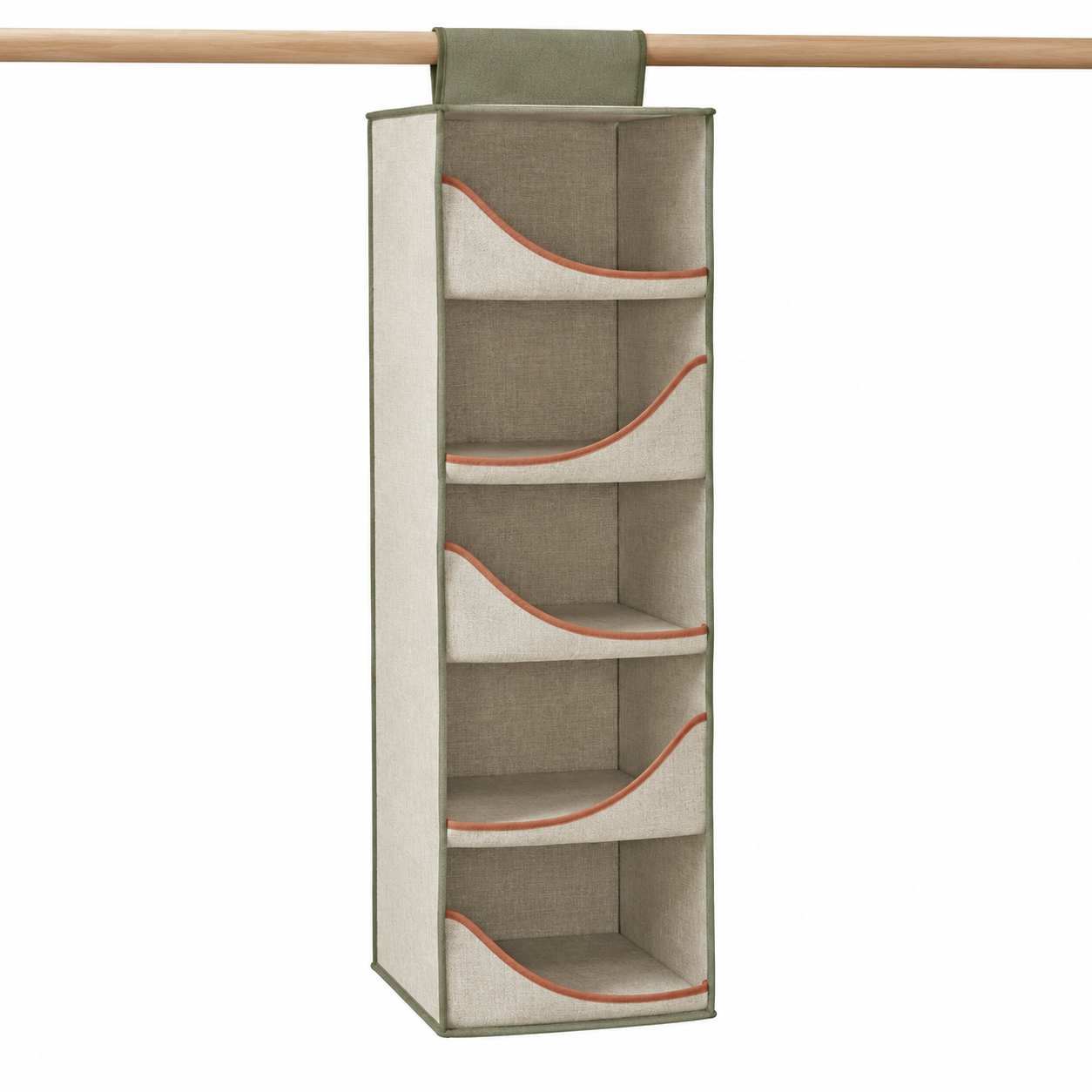 LoopFold Crescent-Shelf Hanging Organizer
