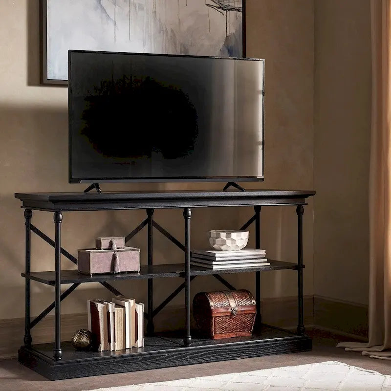 iNSPIRE Q Artisan Barnstone Iron and Wood Entryway Console Table - image 1