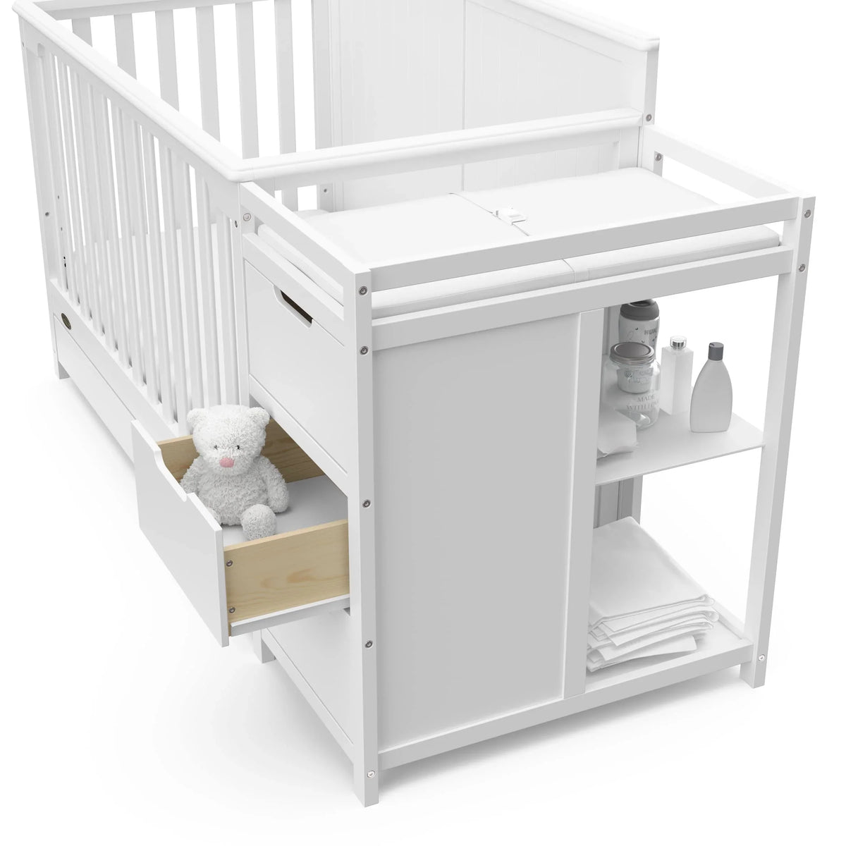 Graco Hadley 5-in-1 Convertible Crib and Changer with Drawer - image 8