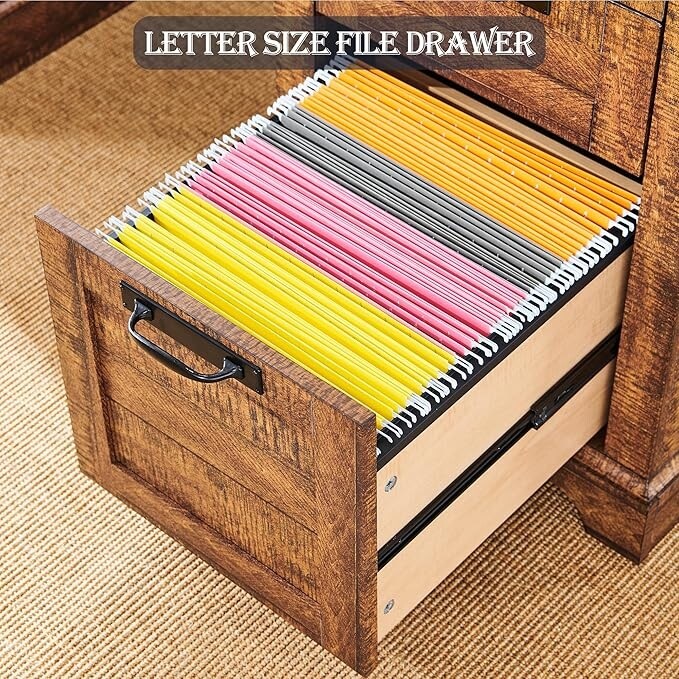 60 Farmhouse Executive Desk, Wood Home Office Desk, Computer Desk - image 18