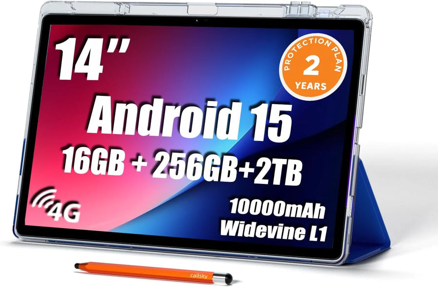 14 Inch Android Tablet 16GB RAM 256GB ROM 4G LTE - image 1