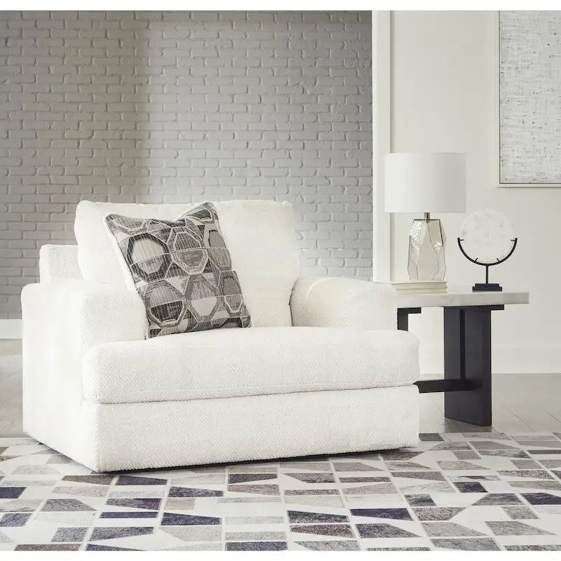 Signature Design by Ashley Karinne Oversized Linen Chair - Dimensions: 51" W x 41" D x 39" H - image 1