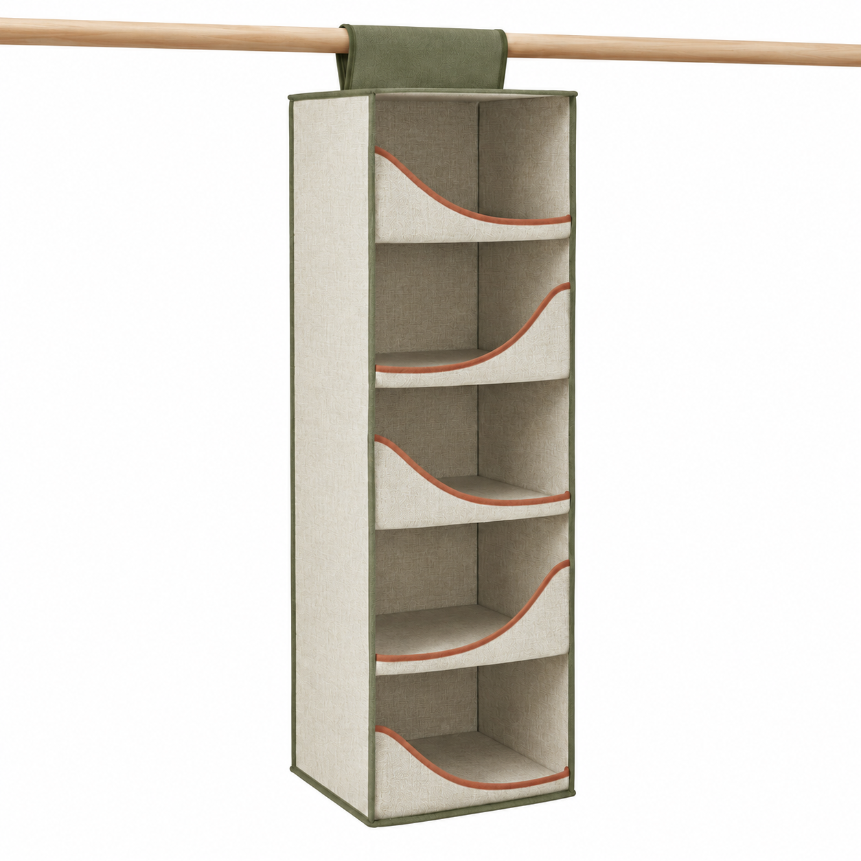 LoopFold Crescent-Shelf Hanging Organizer