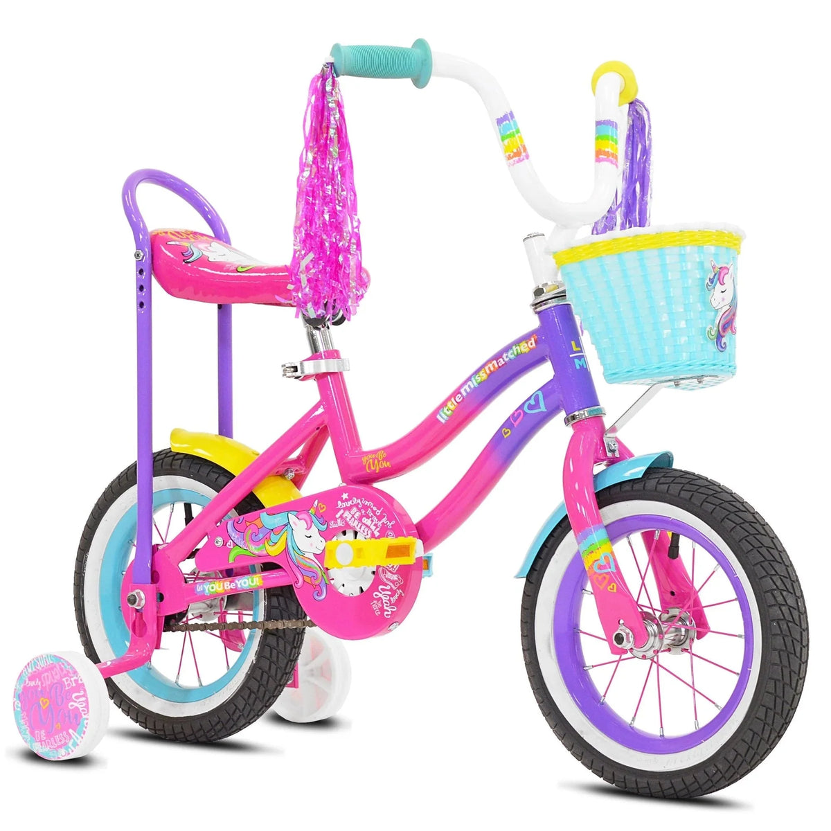 LittleMissMatched 12 In. Let You Be You Unicorn Bike . Pink and Purple - image 7
