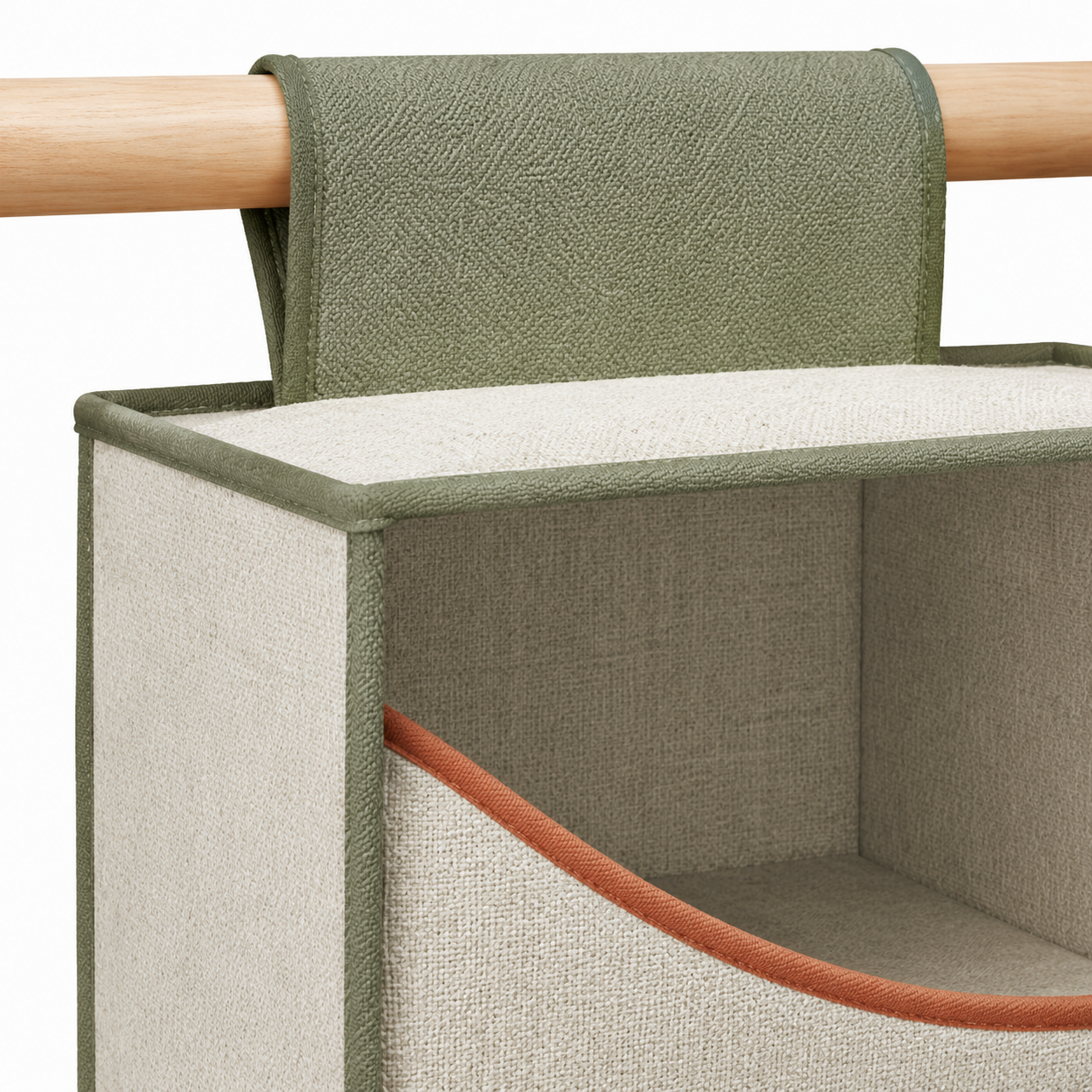 LoopFold Crescent-Shelf Hanging Organizer