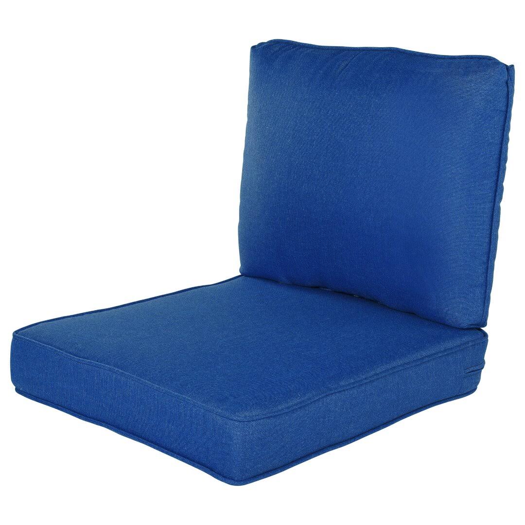 Barimah Outdoor Seat/Back Cushion AllModern Fabric: Cobalt - image 1