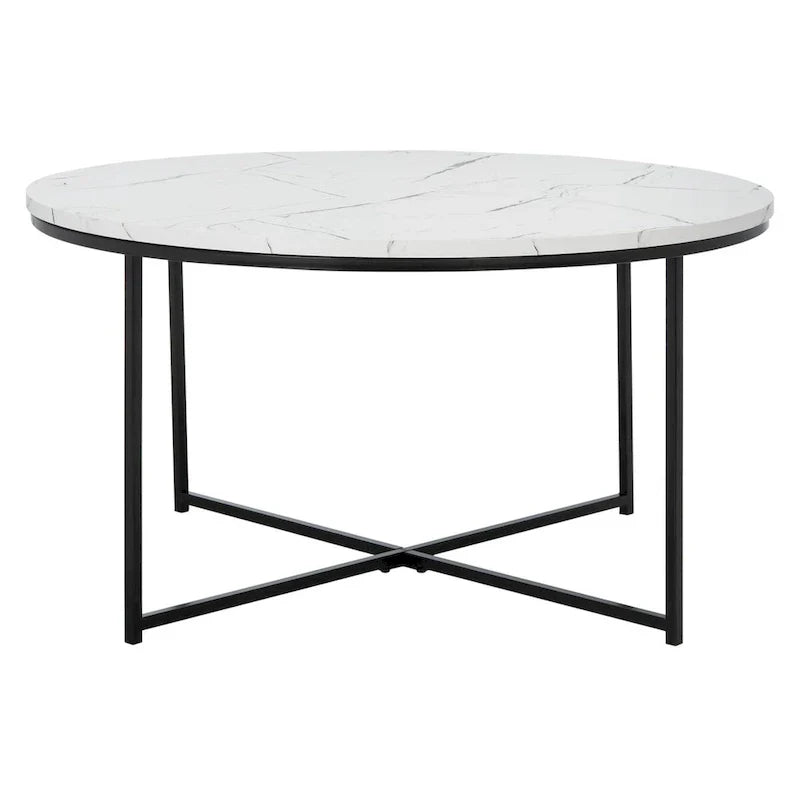 SAFAVIEH Alverda Marble Coffee Table - Dimensions: 35" W x 35" D x 19" H - image 2