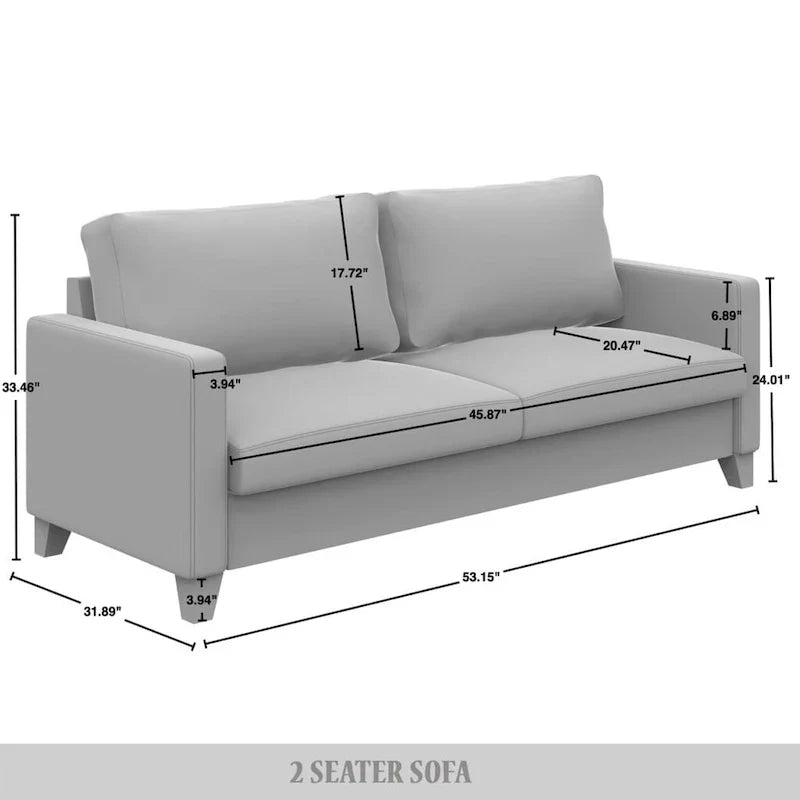 CraftPorch Velvet Upholstered Mid-Century Modern Corduroy 2-Piece Living Room Set - image 23