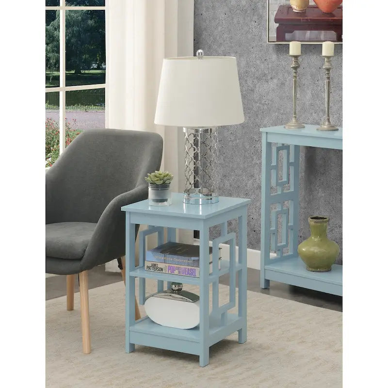 Convenience Concepts Town Square End Table Featuring Shelves - image 28