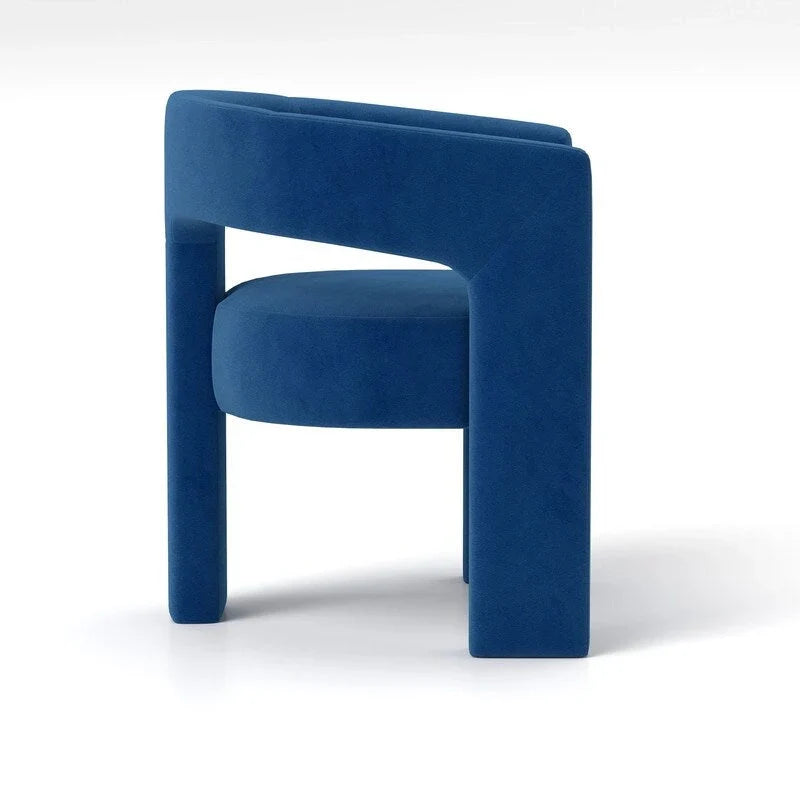 SEYNAR Contemporary Glam Velvet Dining Chair with Open-Back Design - image 11