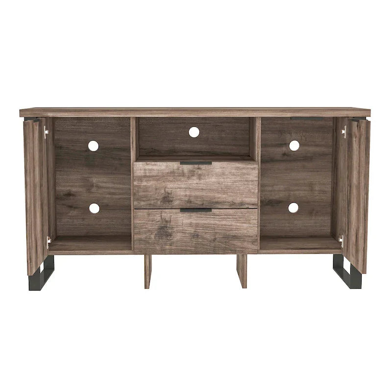 2-Door, 2-Drawer Storage Cabinet and TV Stand - image 6