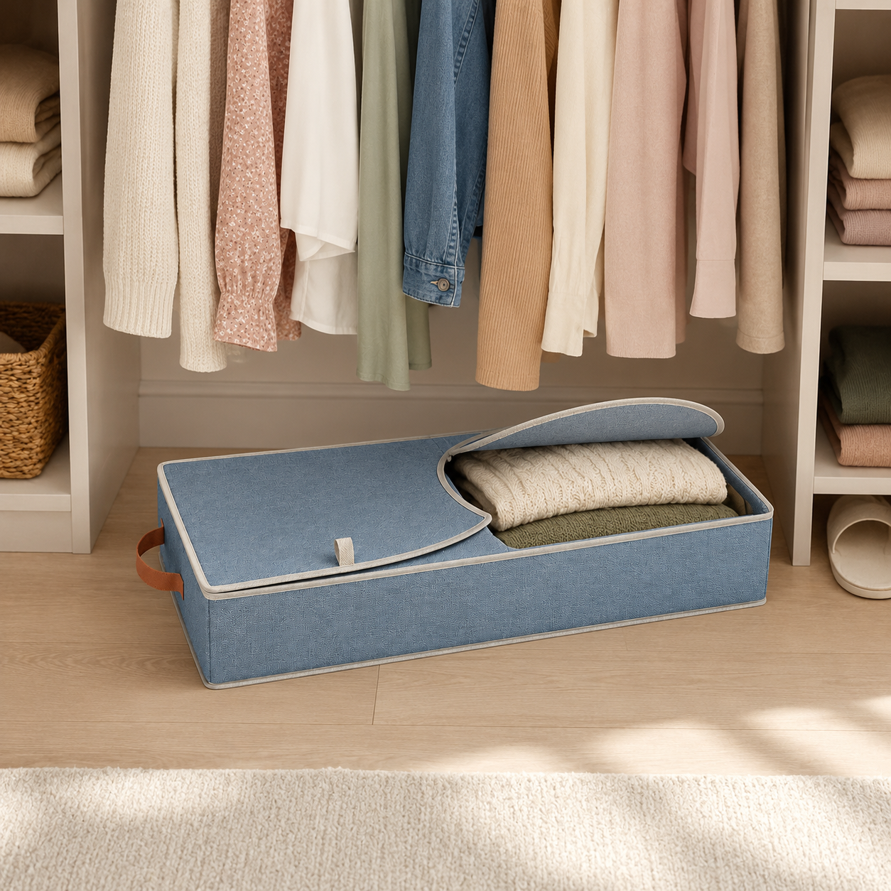 SleeveNest Dual-Access Under-Bed Organizer