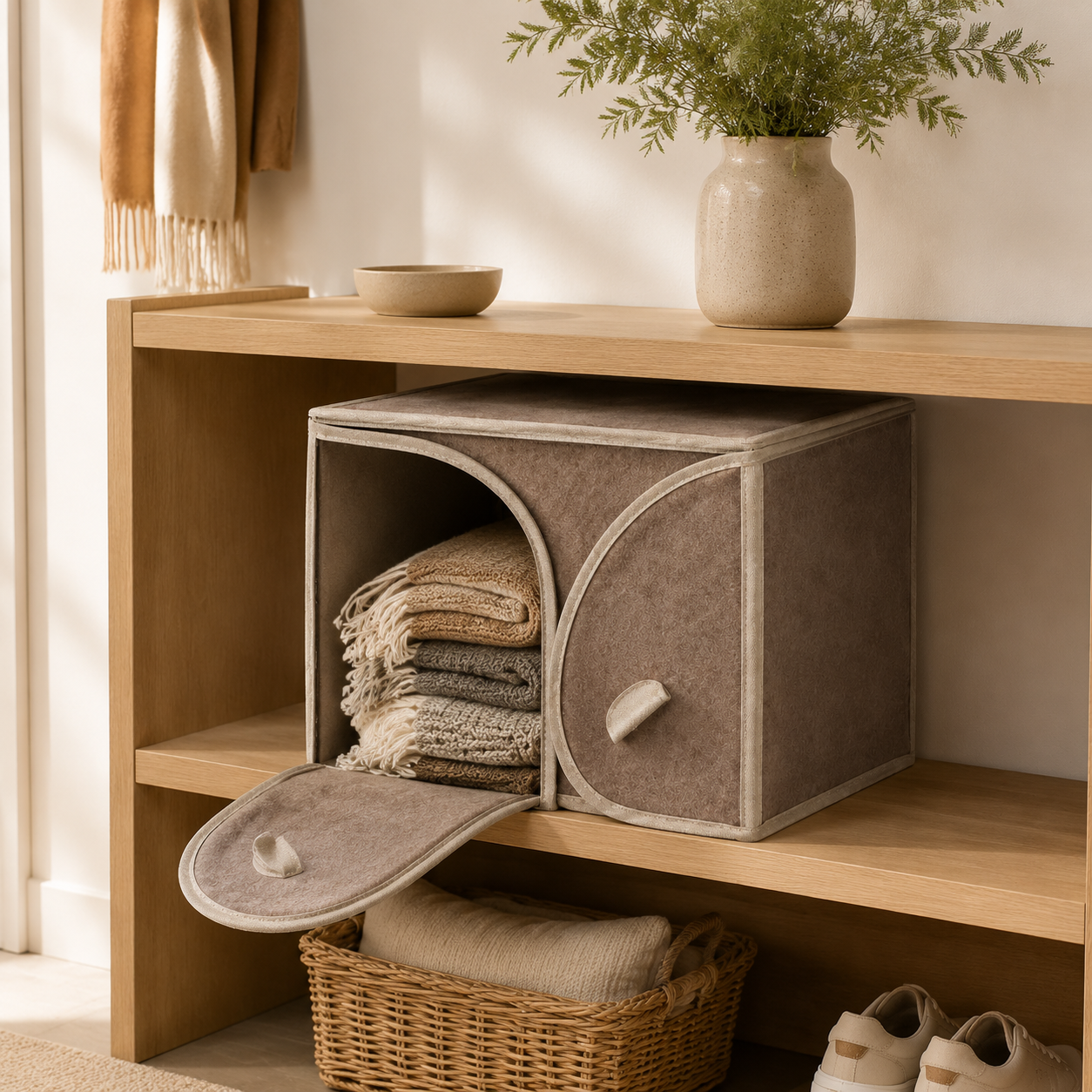 PetalStack Drop-Front Closet Cubby