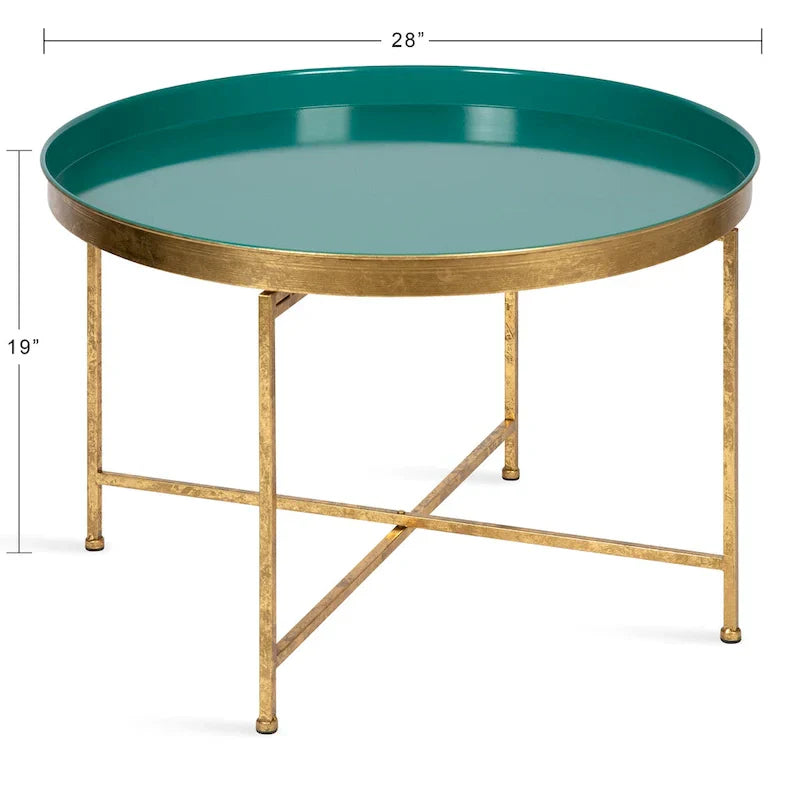 Kate and Laurel Celia 28.25-Inch Round Metal Coffee Table - image 40