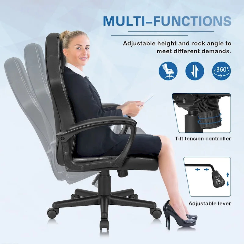 Homall Ergonomic High-Back Leather Gaming and Office Chair - image 9