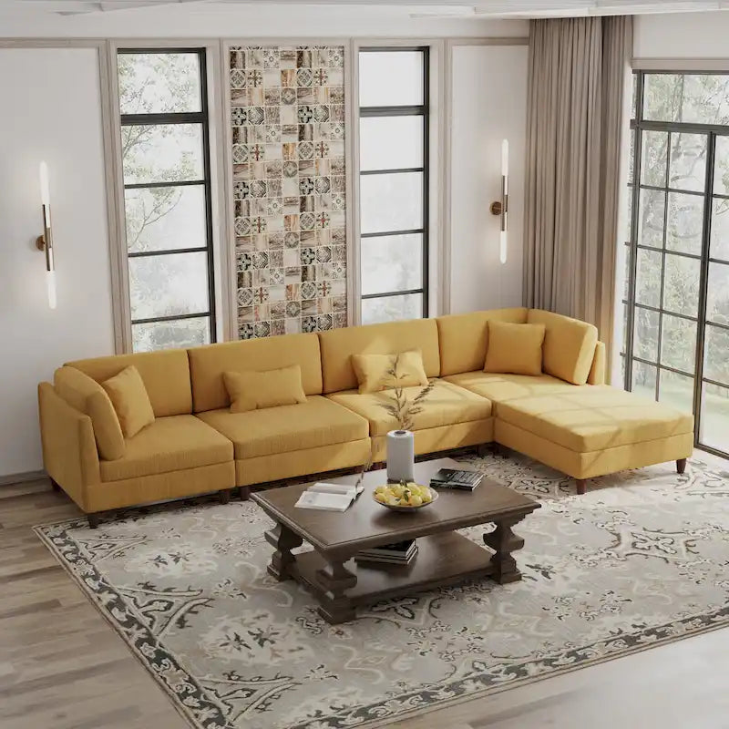 Modular Sectional Sofa with Ottoman and Configurable Design - image 26
