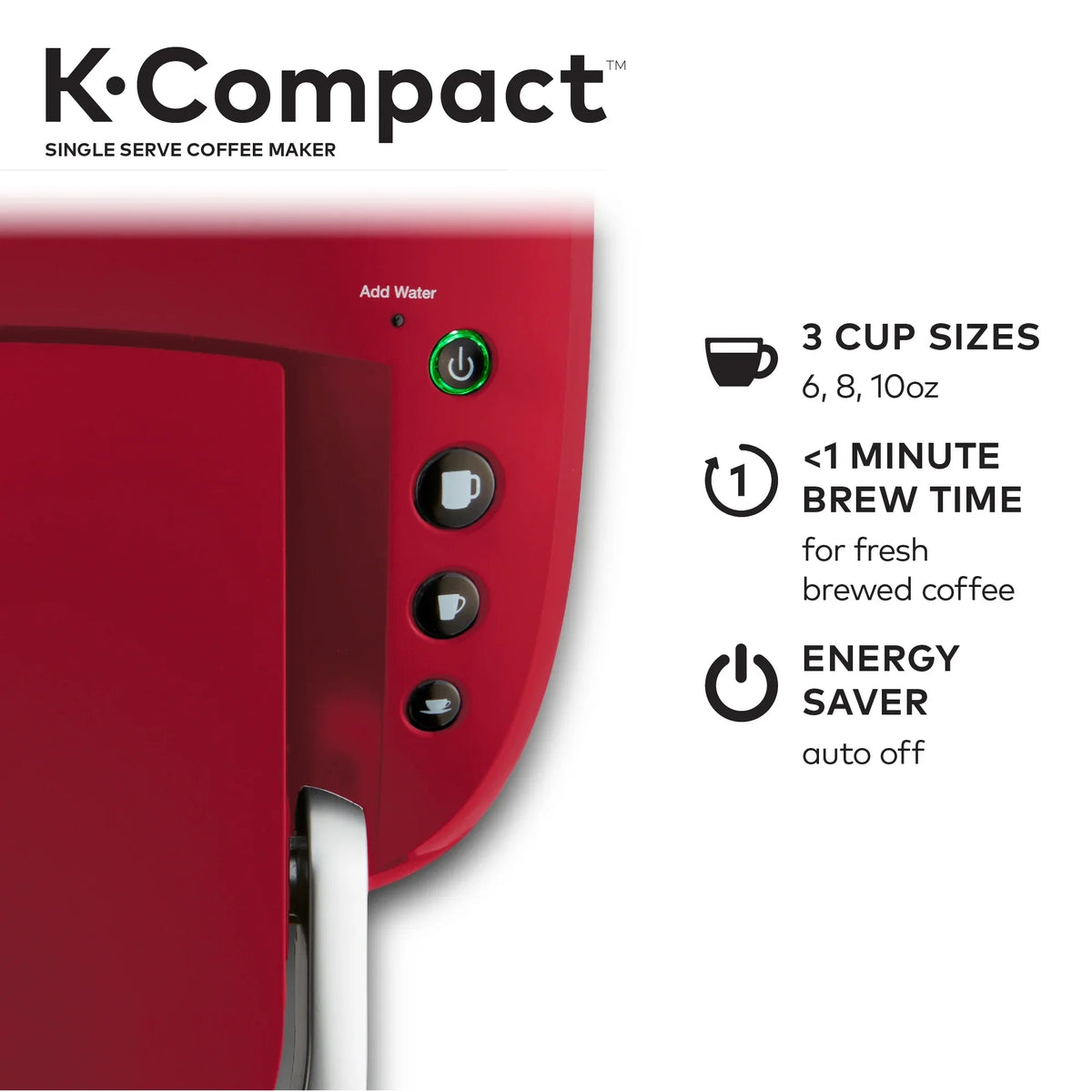 Keurig K-Compact Single-Serve K-Cup Pod Coffee Maker, Black - image 14