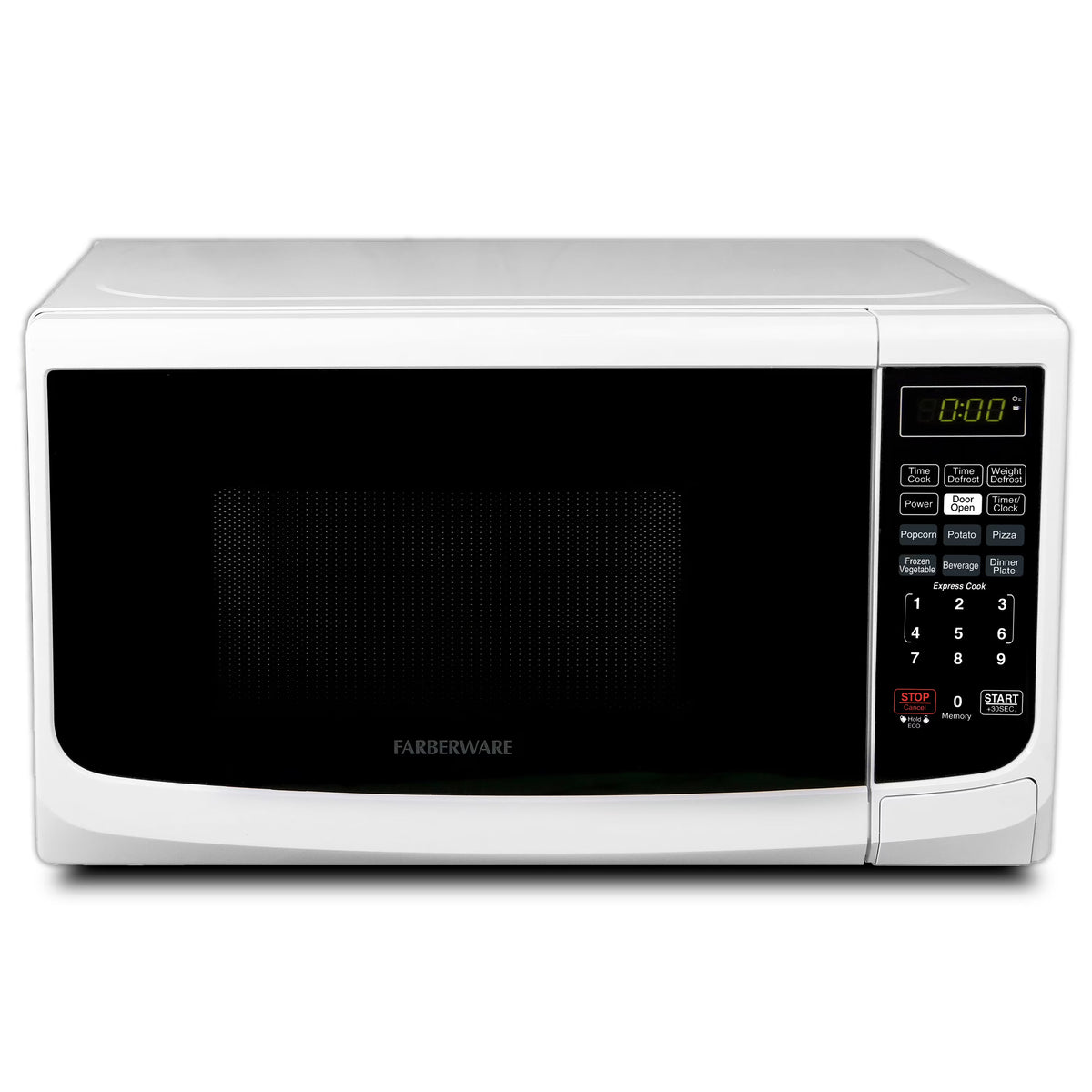 Farberware Countertop Microwave Oven with LED Lighting & Child Lock, 0.7 Cu Ft Black - image 3