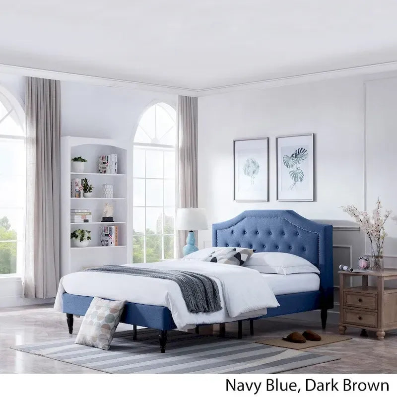 Christopher Knight Home Elinor Queen Upholstered Platform Bed - image 16