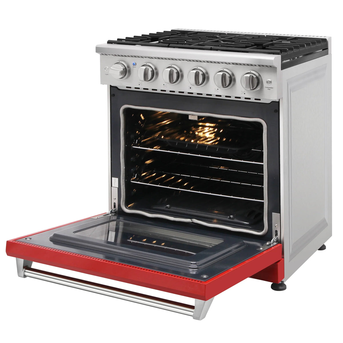 KOSTCH 30-in 5 burners 4.55-cu ft Convection Oven Freestanding Liquid Propane Gas Range ( Stainless steel ) - image 16