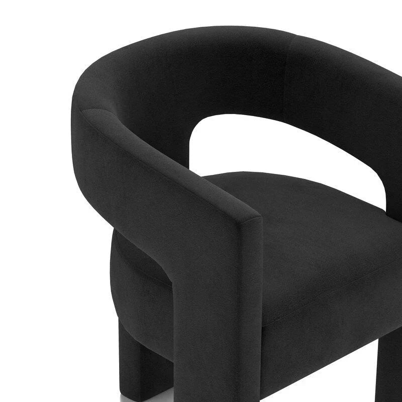 SEYNAR Contemporary Glam Velvet Dining Chair with Open-Back Design - image 25