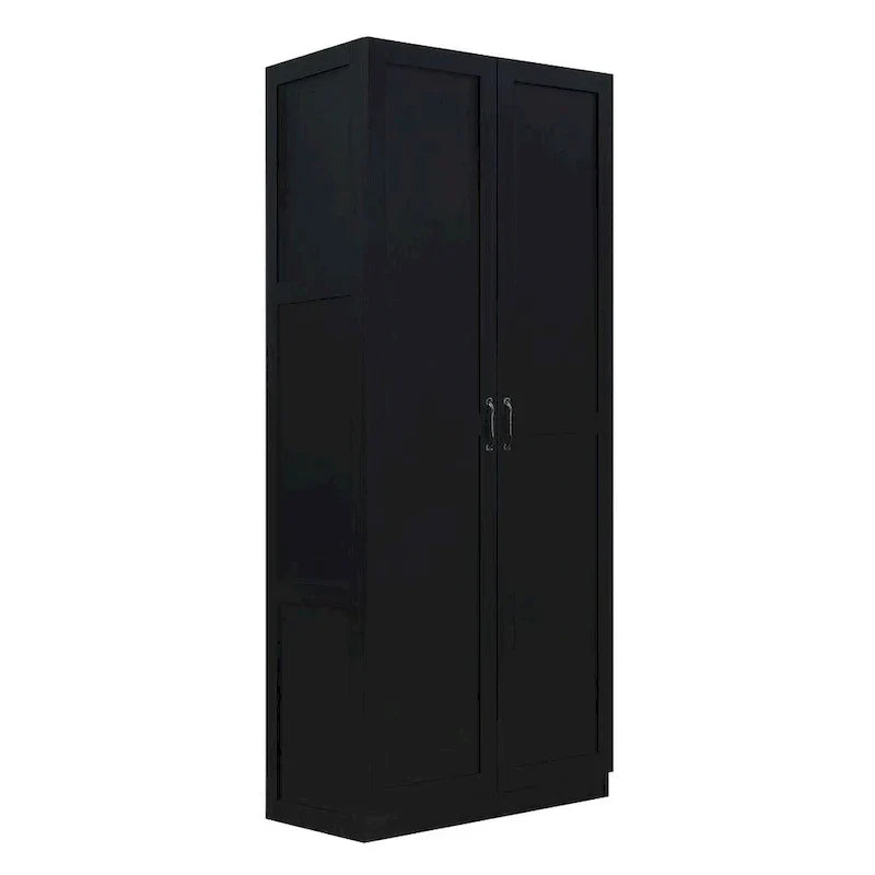 Modern Storage Wardrobe Cabinet with Doors and Multi Compartment Shelves - image 33