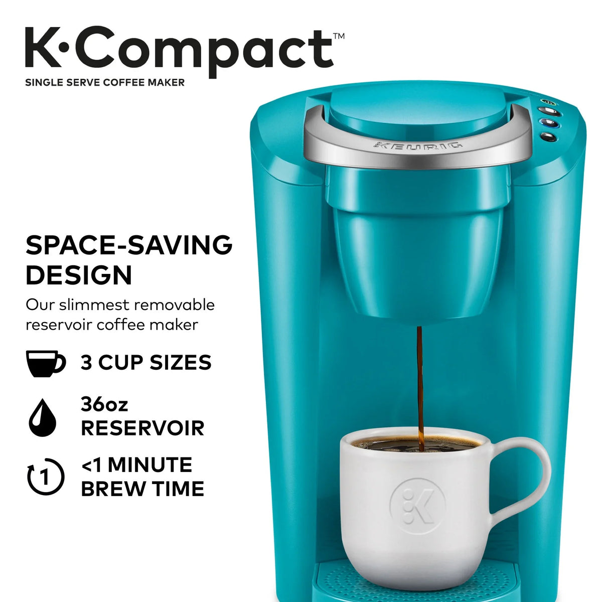 Keurig K-Compact Single-Serve K-Cup Pod Coffee Maker, Black - image 19