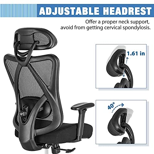 SUNNOW Ergonomic Office Chair, Mesh Computer Desk Chair , High Back Executive Task Chair - image 6