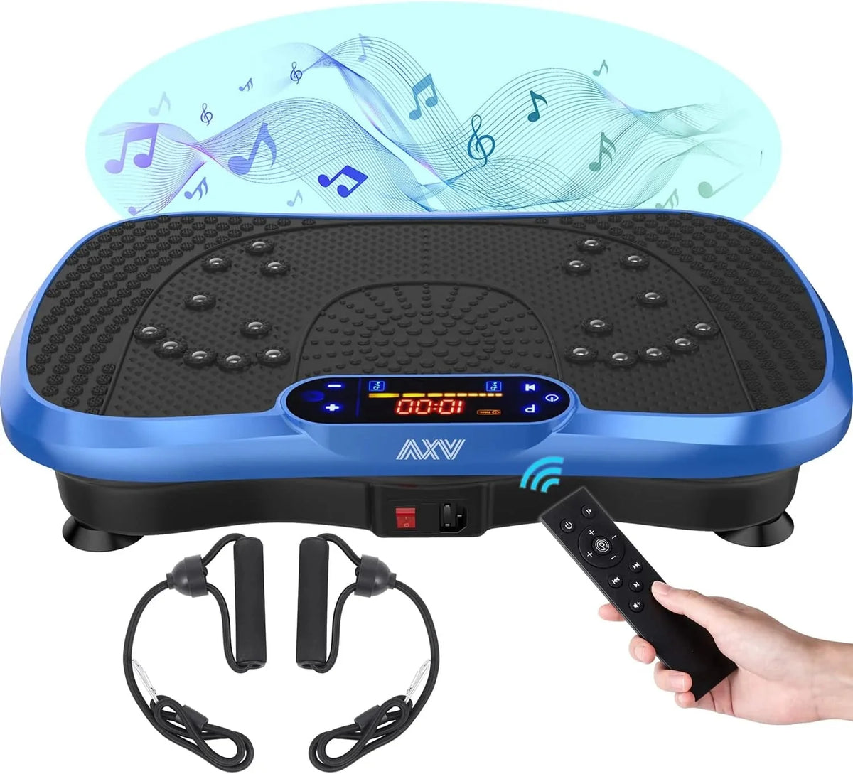 Vibration Plate Fitness Platform Exercise Machine Vibrating Lymphatic Drainage Shaking Full Body Shaker Workout Vibrate Stand Shake Board Sport Gym for Weight Loss Fat Burner for Women Men - image 7