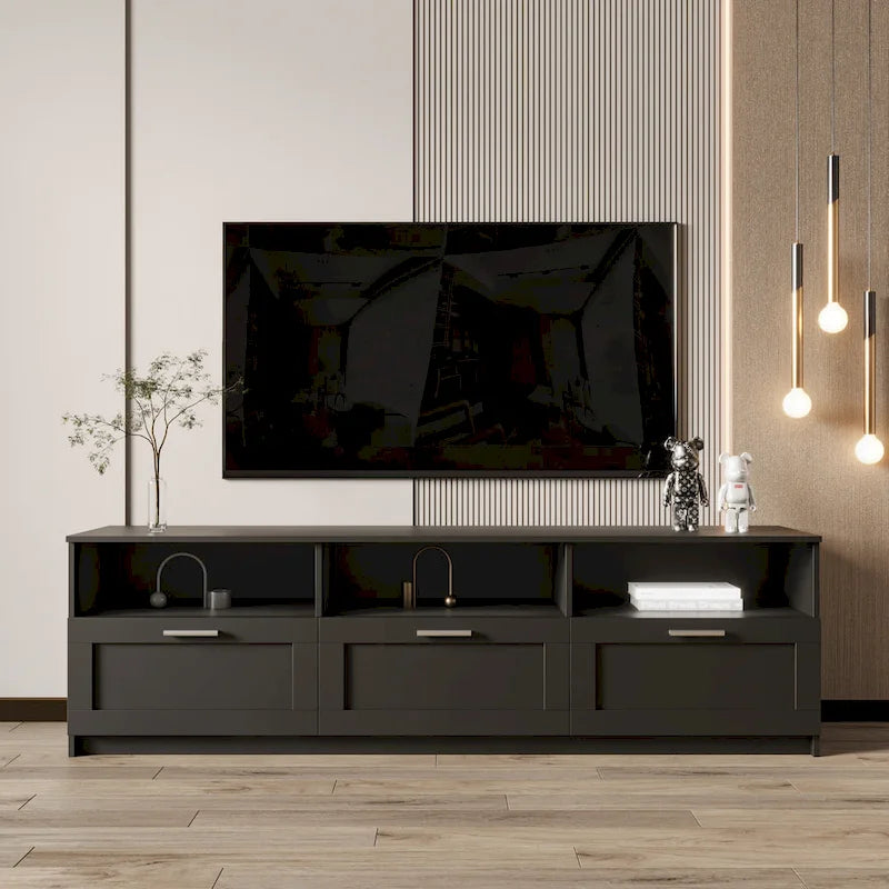 Contemporary 70.87" TV Cabinet with 3 Storage Drawers - Stylish Entertainment Center for Living Room - image 17