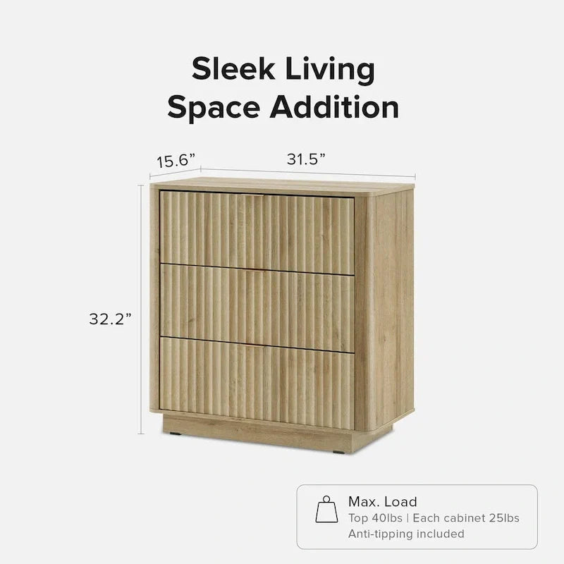 Brooklyn 3-Drawer Dresser by Mopio - image 1