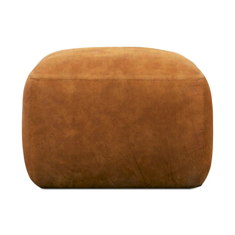 Poly & Bark Denver Leather Ottoman - Authentic Full Grain Italian Leather - image 7