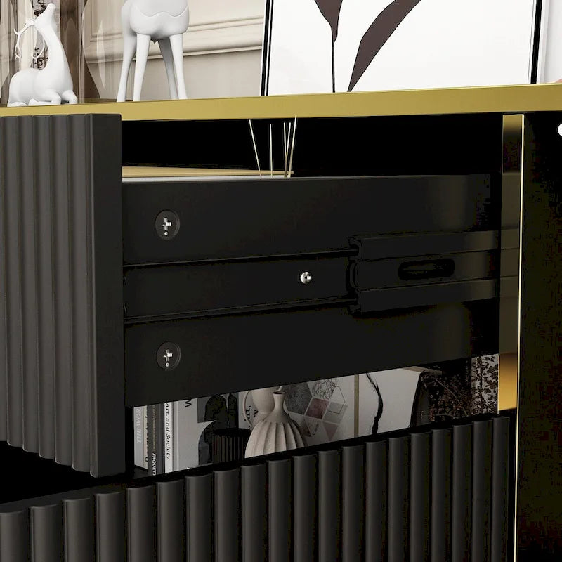 Pop-Up Door Sideboard Dresser Cabinet - Storage Console for TV - image 14