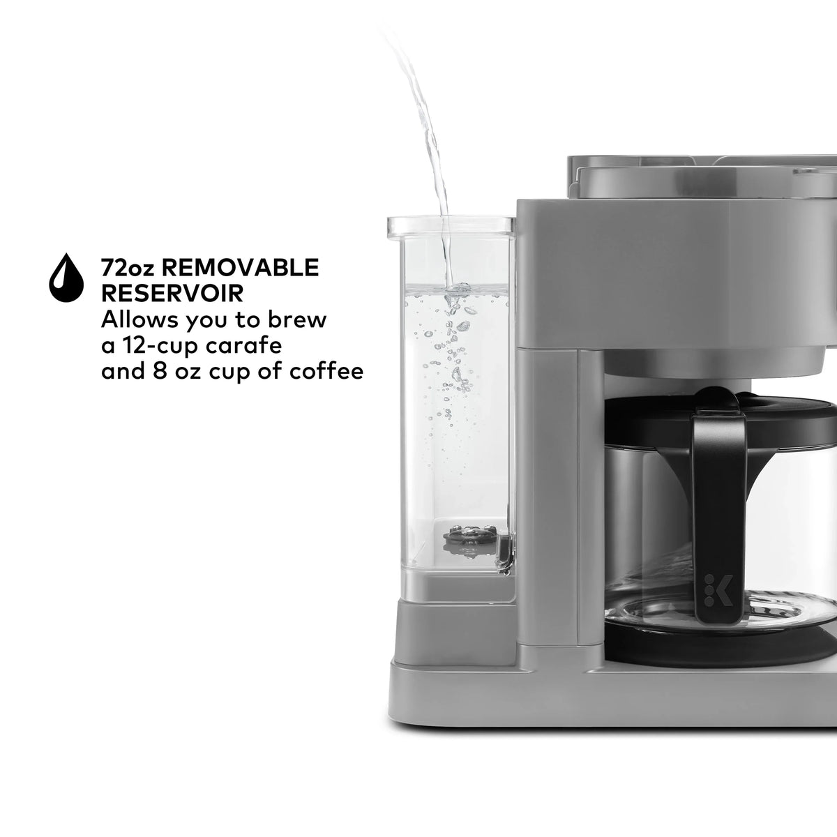 Keurig K-Duo Essentials, Hot & Iced Single-Serve K-Cup Pod Coffee Maker & Carafe,  Moonlight Grey - image 8