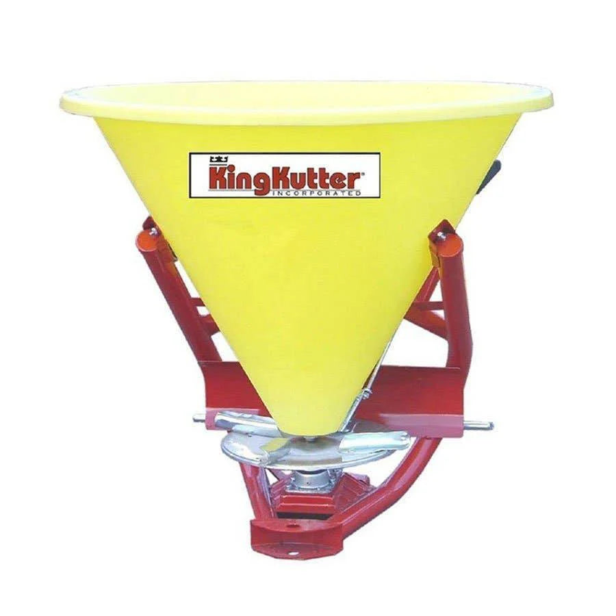 King Kutter Poly Fertilizer Broadcaster with Agitator & Seamless Hopper, Cat. 1 3-Point Hitch - image 1