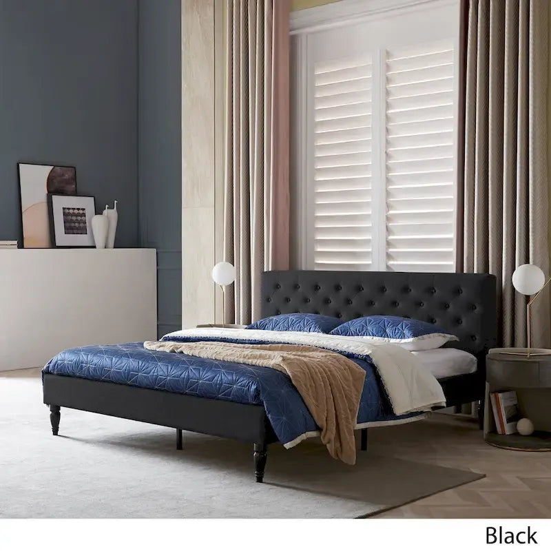 Christopher Knight Home Atterbury King Size Upholstered Bed Platform - image 3