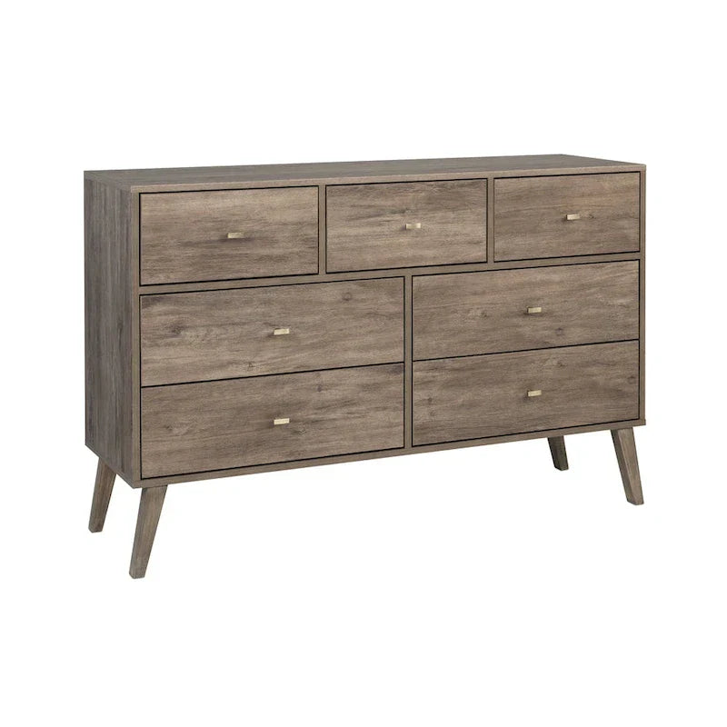 Prepac Milo 7-Drawer Dresser in Mid-Century Modern Style - image 11