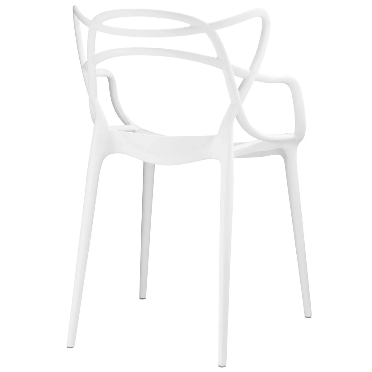 Modway Entangled Dining Set Set of 4 in White - image 4