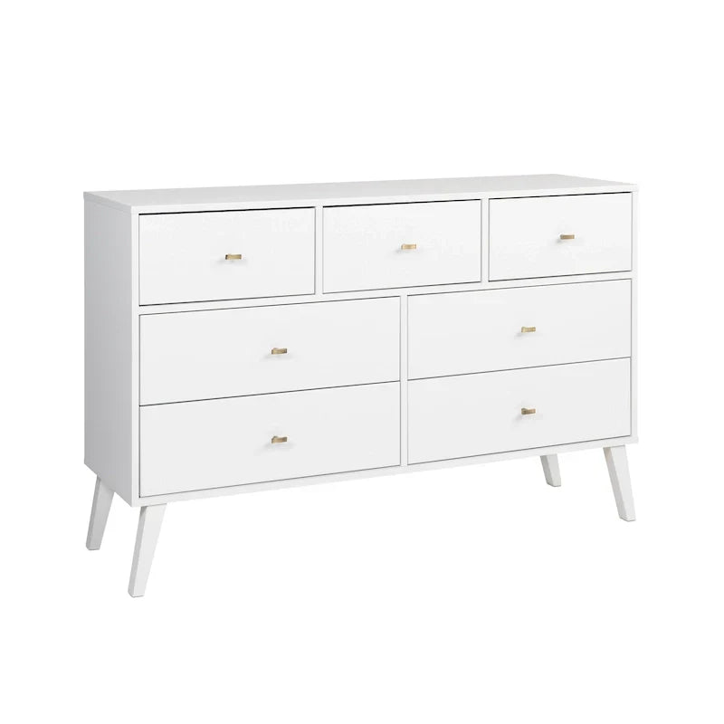 Prepac Milo 7-Drawer Dresser in Mid-Century Modern Style - image 3