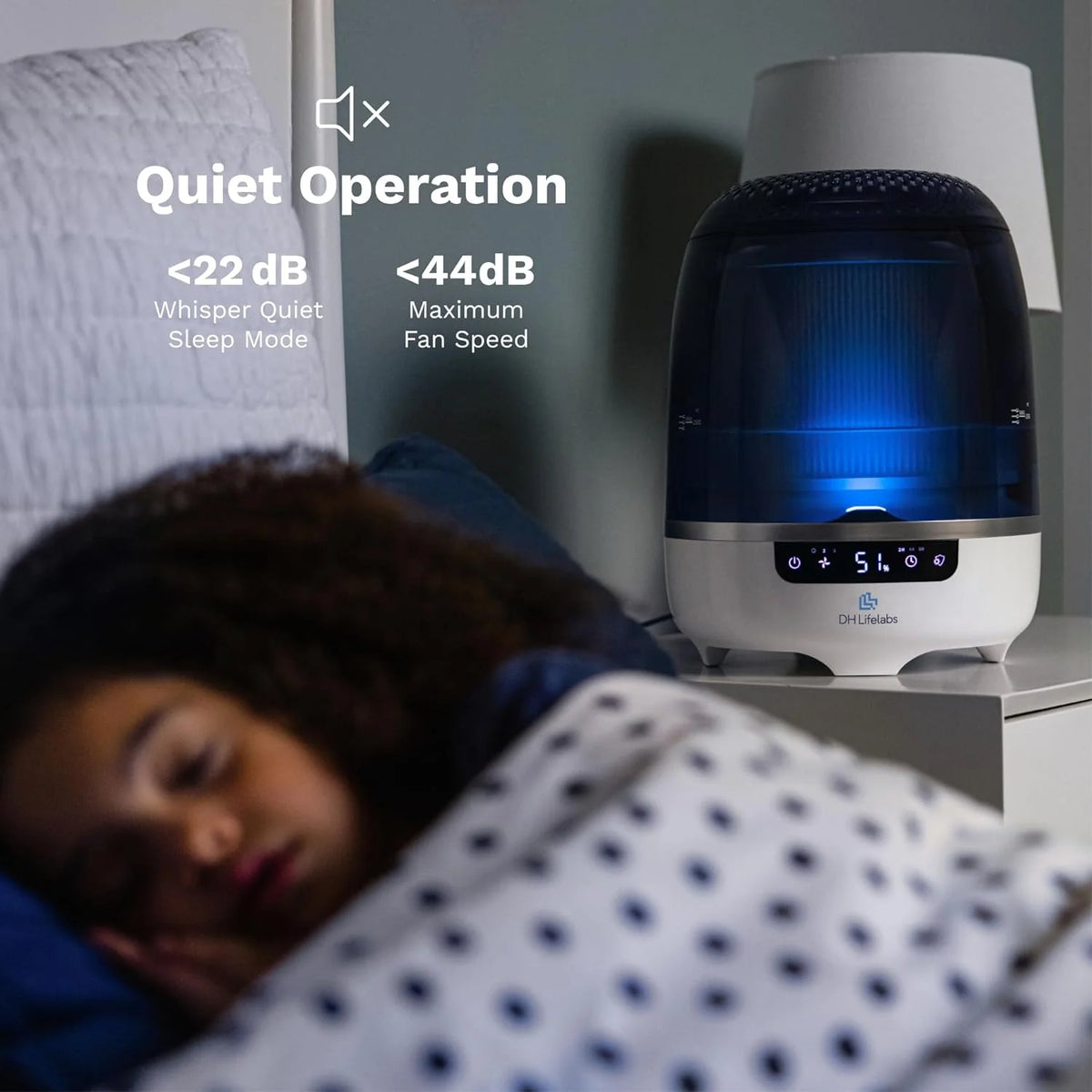Bedroom Evaporative Humidifier, Humidifier and Air Purifier in One, with HOCL Generator, Mildew Remover, Pet Smoking Odor Eliminator, 538 Square Feet, Blue - image 10