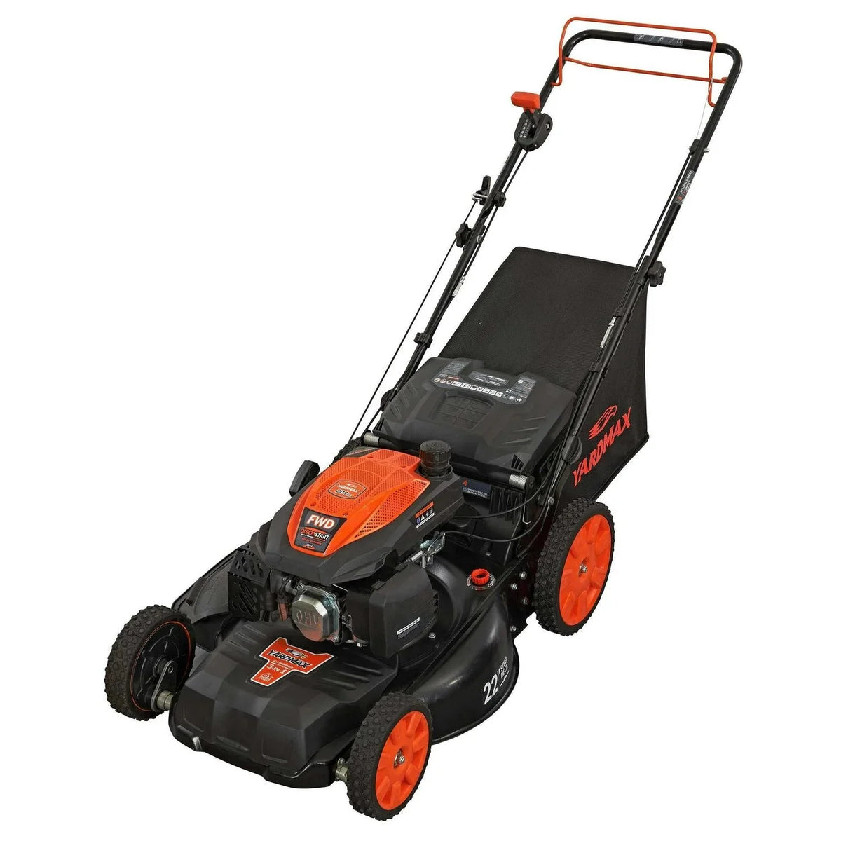 YG2860 22′′ 201cc 3-in-1 Gas Self-Propelled Lawn Mower with CVT and High Wheels - image 5