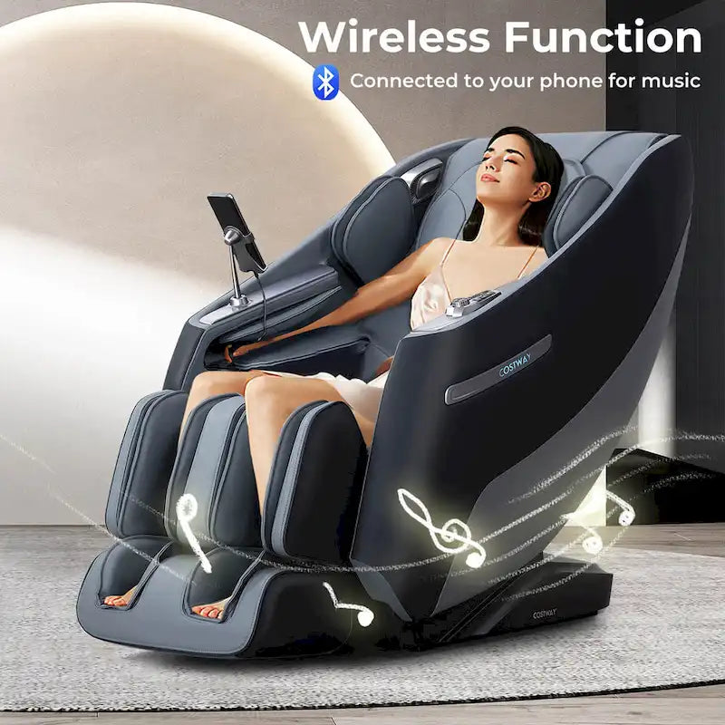 Costway Zero Gravity SL Track Full Body Massage Chair with Waist - image 4