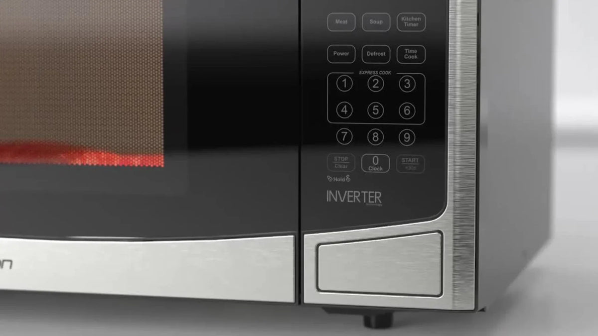 Emerson 1.2 Cu Ft, 1000W Stainless Steel Countertop Microwave Oven with Inverter Technology, Touch Control, MWI1212SS - image 3