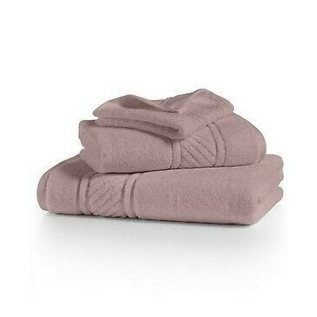 Martha Stewart Collection Spa 100% Cotton Jacquard Border Hand Towel - Blush - image 1