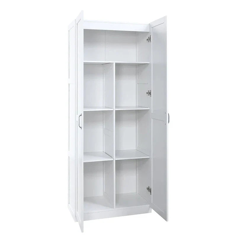 Modern Storage Wardrobe Cabinet with Doors and Multi Compartment Shelves - image 18