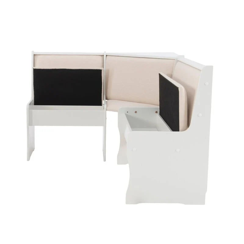 Sedley Farmhouse Nook Dining Set with Storage - image 25