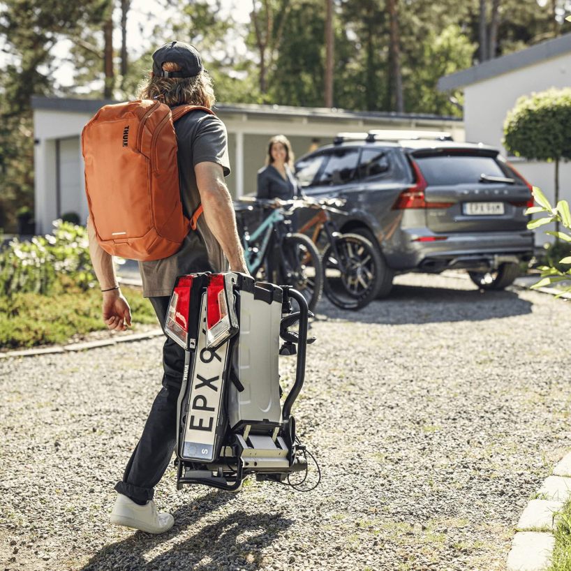 2-Bike Foldable Hitch Rack, Silver - image 3